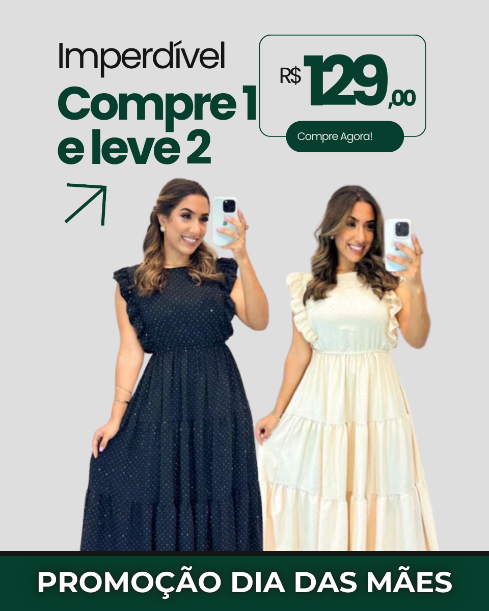 COMPRE 1 LEVE 2 - Vestido Grazy