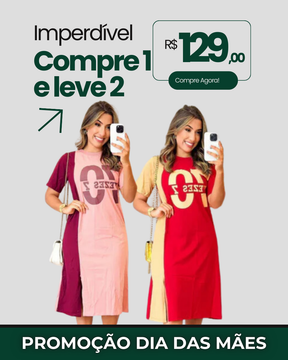 COMPRE 1 LEVE 2 - Vestido Cecilia