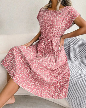 Vestido-Midi-Soltinho-Florido-Plissado-Feminino